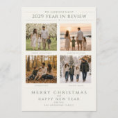 クリスマス4枚の写真 年間総集編 シーズンカード (正面)