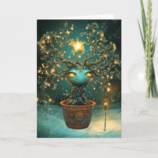 *~*クリスマス40コズミックアイズシャインラブAP97 サンキューカード (正面)