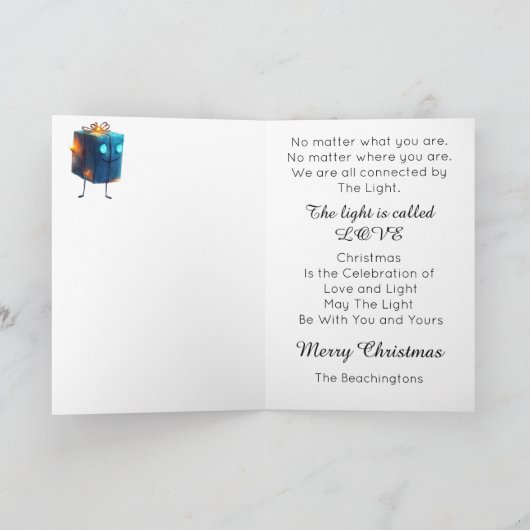 *~*クリスマス40コズミックアイズシャインラブAP97 サンキューカード (内部)