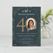 クリスマス40th誕生日パーティー 招待状 (スタンド正面)