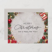 クリスマス4 シーズンカード (正面/裏面)