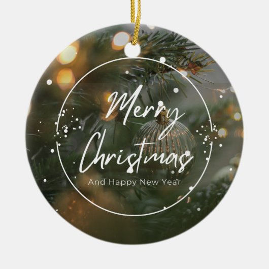 クリスマス4 セラミックオーナメント (正面)