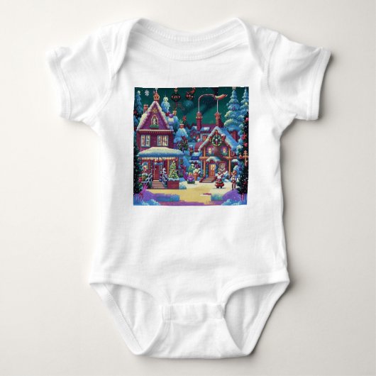 クリスマス4. ベビーボディスーツ (正面)