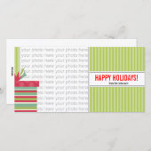 クリスマス4 x 8光沢フォトカード シーズンカード (正面/裏面)