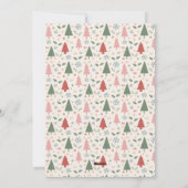 クリスマス5家族の写真コラージュ シーズンカード (裏面)