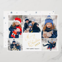 クリスマス5枚写真コラージュ