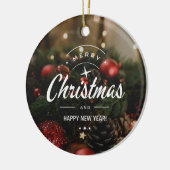 クリスマス5 セラミックオーナメント (左)