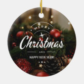 クリスマス5 セラミックオーナメント (裏面)