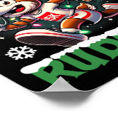 クリスマス5K走ル走ドルフ走ホリデーチーム ポスター (角)