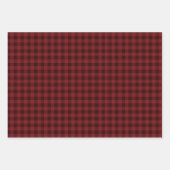 クリスマス6写真モノグラム平和ラブジョイレッド ラッピングペーパーシート (正面2)