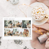 クリスマス6枚のコラージュ |ハッピーホリデー ポストカード
