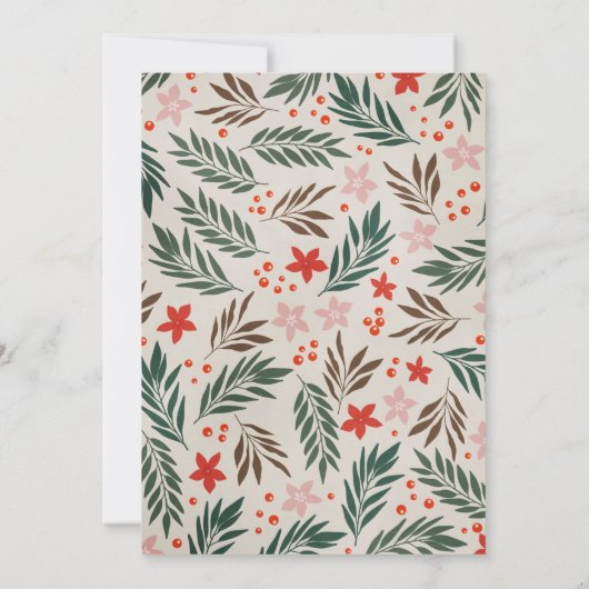 クリスマス60誕生日 招待状 (裏面)