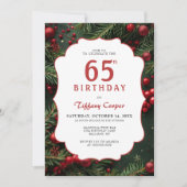 クリスマス65th誕生日パーティー 招待状 (正面)