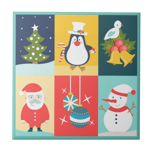 クリスマス6 タイル (正面)
