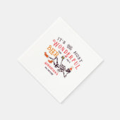 クリスマス7月スケルトンサマーウィーンビール誕生日 スタンダードカクテルナプキン (角)