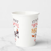 クリスマス7月スケルトンサマーウィーンビール誕生日 紙コップ (左)