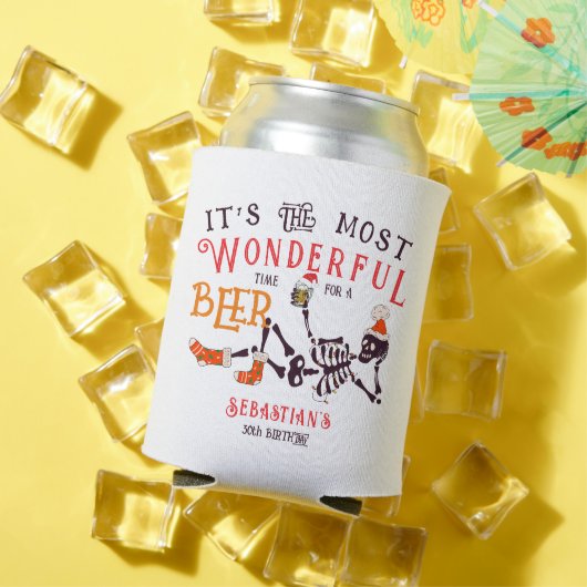 クリスマス7月スケルトンサマーウィーンビール誕生日 缶クーラー (インサイチュ 夏)