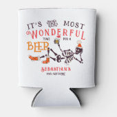 クリスマス7月スケルトンサマーウィーンビール誕生日 缶クーラー (正面)