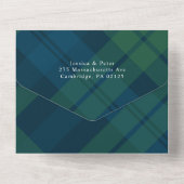 クリスマス7枚写真グリーティングQRコードホリデーカード オールインワン招待状 (裏面)