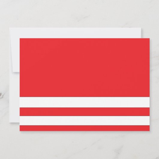 クリスマス7" x 5"パーティーありがとう/両面/フラット サンキューカード (裏面)