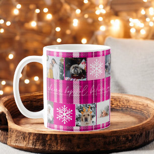 クリスマス8の写真のグ最高のリッドおばあちゃんピンク コーヒーマグカップ