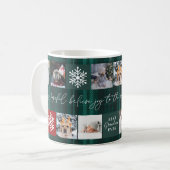 クリスマス8の写真最高の格子おばあちゃんグリーンプライド コーヒーマグカップ (正面左)