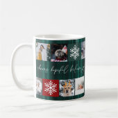 クリスマス8の写真最高の格子おばあちゃんグリーンプライド コーヒーマグカップ (左)