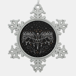 クリスマス9日目/スノーフレークオーナメント スノーフレークピューターオーナメント