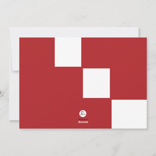 クリスマス9枚のフォトグラフホリデーカード シーズンカード (裏面)