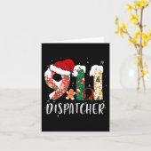 クリスマス911ディスパッチャ カード (黄色い花)