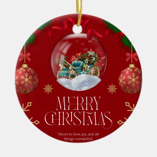 クリスマス9 セラミックオーナメント (正面)