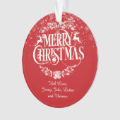 クリスマス あなたの家族 定義 ホリデー オーナメント (正面)