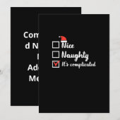 クリスマス いい子 悪い子 複雑 (正面/裏面)