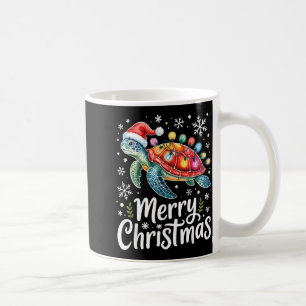 クリスマス うみがめ イルミネーション サンタクロース コーヒーマグカップ