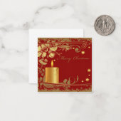 クリスマス おしゃれなグリーティングカード ノートカード (正面/裏面インサイチュ)