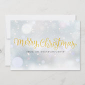 クリスマス おしゃれ ゴールド スクリプト ビジネス (正面)