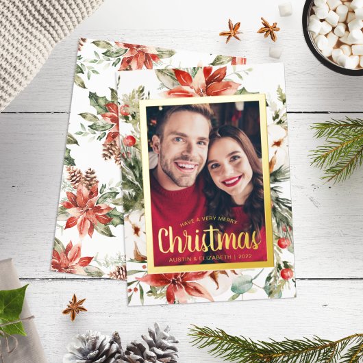 クリスマス おしゃれ ゴールド ホリデー カード