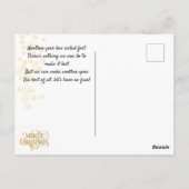 クリスマス。おめでとうございます。 ポストカード (裏面)