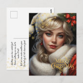 クリスマス。おめでとうございます。 ポストカード (正面/裏面)