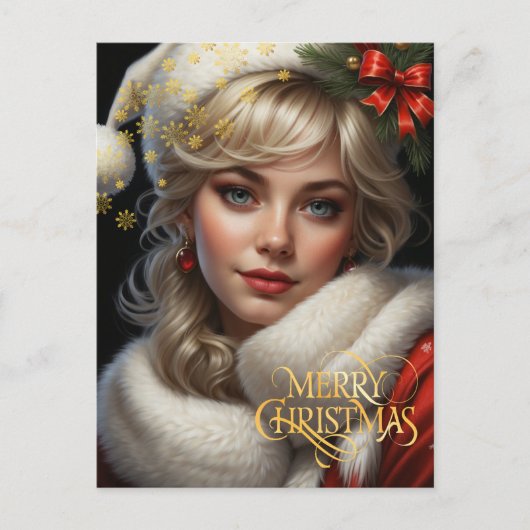 クリスマス。おめでとうございます。 ポストカード (正面)