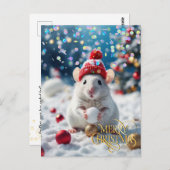 クリスマス。おめでとうございます。 ポストカード (正面/裏面)