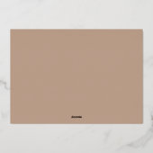 クリスマス おめでとう スペイン語 ゴールド ホリデー カード (裏面)