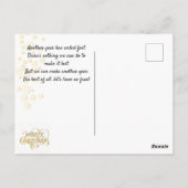 クリスマス おめでとう。 ポストカード (裏面)