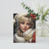 クリスマス.おめでとう。 ポストカード (スタンド正面)