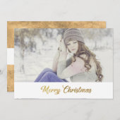 クリスマス おめでとう 偽のゴールド スクリプト (正面/裏面)