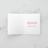 クリスマス おめでとう 折りたたみ グリーティング カード (内部)