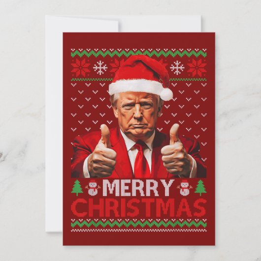 クリスマス おもしろ トランプ サンタ 帽子 ユーモラス クリスマス (正面)
