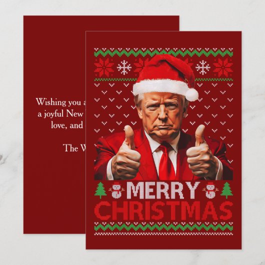クリスマス おもしろ トランプ サンタ 帽子 ユーモラス クリスマス (正面/裏面)