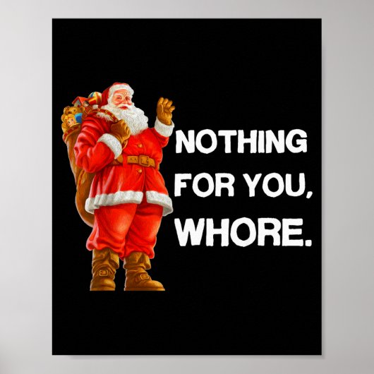 クリスマス おもしろTシャツ 大人用 クリスマスギフト ポスター (正面)