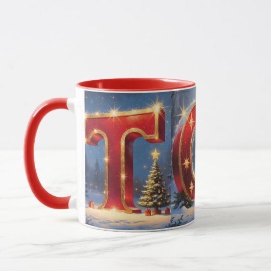 クリスマス おもちゃ 祭り ホリデー コーヒー マグカップ (左)